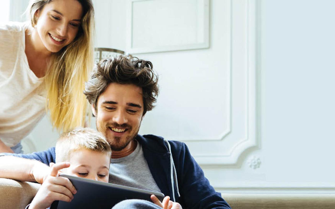 parents watching child play video games